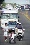 Amy Baxter in 1996 Olympic Torch Relay by Paul Moseley