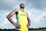 UTA sprinter Elston Cawley by Darrell Byers