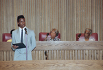 Lenora Rolla and Viola Pitts during Juneteenth ceremony at Fort Worth City Hall by Daniel Starling