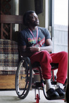 Joe Jackson, a semi-pro football player before being paralyzed from gunshots, by Bruce Maxwell