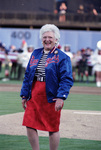 First Lady Barbara Bush attends the Texas Rangers opener by Kevin Geil