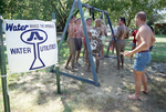Shower Station at UTA Oozeball Tournament by Allen Rose