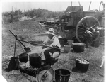 Jim King, chuck wagon cook on the old W Ranch