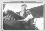 Guy Waggoner working on airplane
