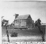 Log cabin home of William Allen on White Settlement Road, Fort Worth