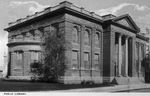 Post card art of Carnegie Public Library, Fort Worth