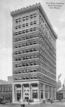 Post card art of New State National Bank , Fort Worth, Texas