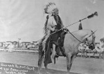 Quanah Parker on horseback