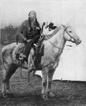 Quanah Parker on horseback