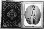 Major K. M. Van Zandt as a young soldier in double-side photo case
