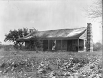 Cynthia Ann Parker house at Shady Oak Farm in the snow