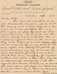 Letter from Wesley Clark