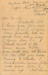 Letter from Louis Wilson