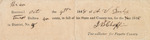 Tax receipt - State and County to A. V. Darby for 1848.