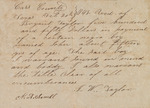 Bill of sale from J. W. Taylor to Bryant Taylor