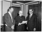 Archbishop Robert E. Lucey, H.S. Brown, Fred Schmidt