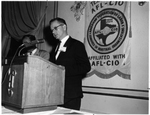 Willard Barr speaks at the Texas Federation of Labor