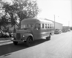 Bus at the Amalgamated Meat Cutters and Butcher Workmen from Peyton Packing Company Strike