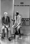 UTA Football Coach Bud Elliott being interviewed at ESPN Studios