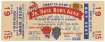 Ticket stub for the 11th Annual Junior Rose Bowl