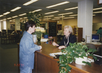 Ruthie Brock at UTA Library Reference Desk