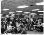 UTA students gathering in the lounge in the Hereford Student Center