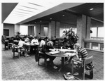 Students relax in Sierras Lounge, UTA's Hereford Student Center