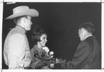 UTA Miss Dixie Belle, Jorja Jackson, with Johnny Reb (Robert Hale) and president Jack Woolf