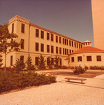 UTA Preston Hall with fountain in front