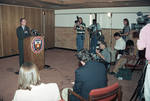 Dr. Robert E. Witt at press conference