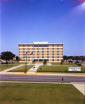 Arlington State College (A. S. C.) Library with road in front