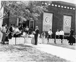 Arlington State College (A. S. C.) band, Dan Burkholder, director