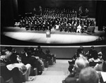 Arlington State College (A. S. C.) graduation ceremony