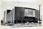 Arlington State College (A. S. C.) auditorium (Texas Hall) during construction