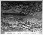 Aerials of Arlington State College (A. S. C.) campus and showing its growth