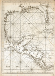 Maritime map of the Gulf of Mexico and surrounding islands by cartographer Thomas Lopez, 1755 (part 1)