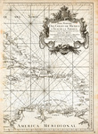 Maritime map of the Gulf of Mexico and surrounding islands by cartographer Thomas Lopez, 1755 (part 2)