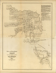 Map of the cities of New Braunfels and Fredericksburg