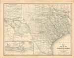 Map of Texas, 1858 (black and white)