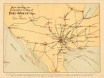 Map showing The Geographical location of Fort-Worth, Tex. and Rail-Roads