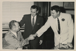 Photo of Warren C. Cowen and two unidentified men