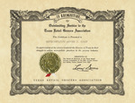 Certificate by Leon Sacco