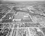 Aerial view of the Amon Carter-Riverside High School by W. D. Smith