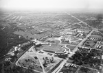 Aerial view of Farrington Field and the Will Rogers Coliseum by W. D. Smith