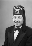 Portrait photograph of Alexander Burl in Moslah Patrol Fez by W. D. Smith