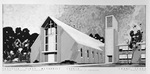 Drawing of proposed First Methodist Church, Crane, Texas by W. D. Smith