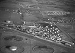 Aerial view of an oil refinery by W. D. Smith