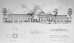 Drawing of Memorial Building, Southwestern Baptist Theological Seminary by W. D. Smith