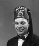 Jack A. Burge, portrait in Moslah Patrol fez by W. D. Smith