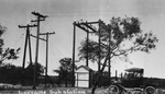 A car can be seen parked by the Lorraine electrical substation. by W. D. Smith